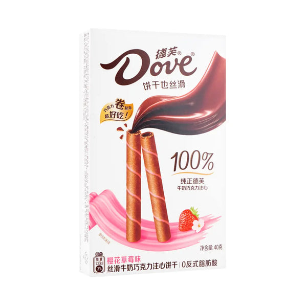 Galaxy Dove Cherry Blossom Wafer Sticks (China) 40g - Choc Voyage