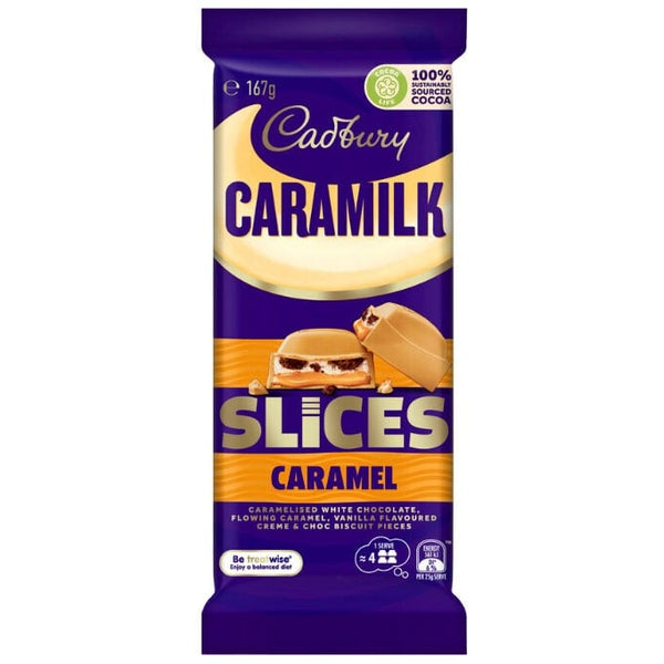 Cadbury Caramilk Slices Caramel (Australia) 167g - Choc Voyage