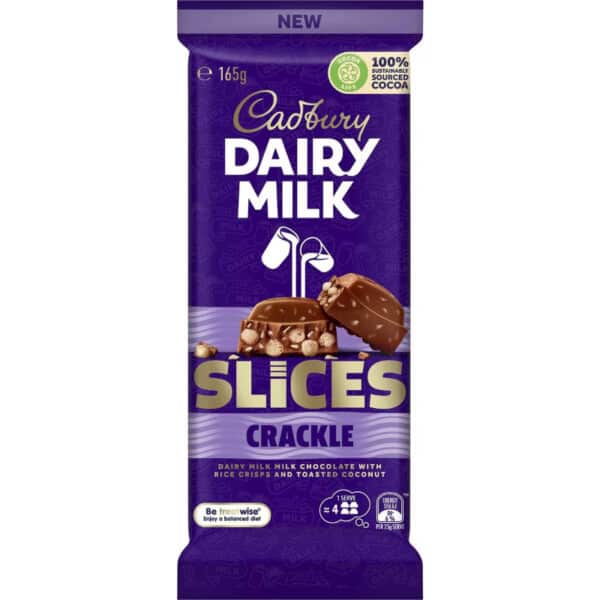 Cadbury Slices Crackle (Australia) 165g - Choc Voyage