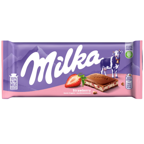 Milka Strawberry (Poland) 100g - Choc Voyage