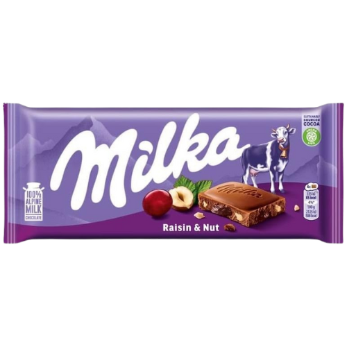 Milka Raisin & Nuts (Poland) 100g - Choc Voyage