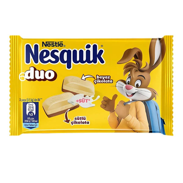Nestle Nesquik Duo Chocolate Bar (Turkey) 70g BBE 09/2025 - Choc Voyage