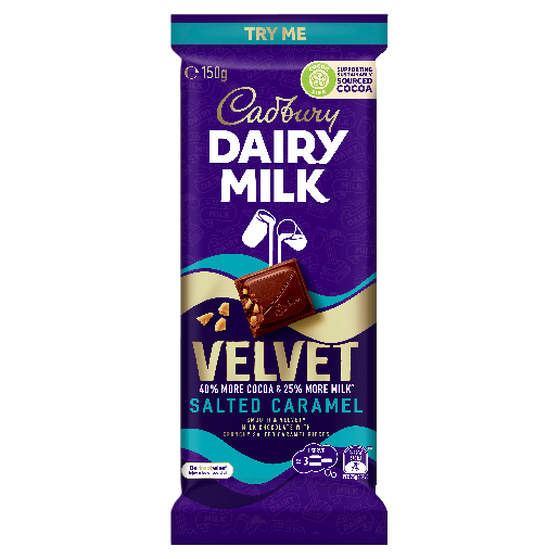 Cadbury Velvet Salted Caramel (Australia) 150g