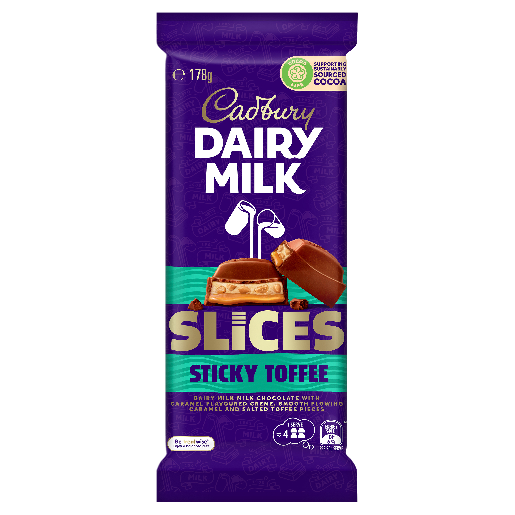 Cadbury Slices Sticky Toffee (Australia) 178g