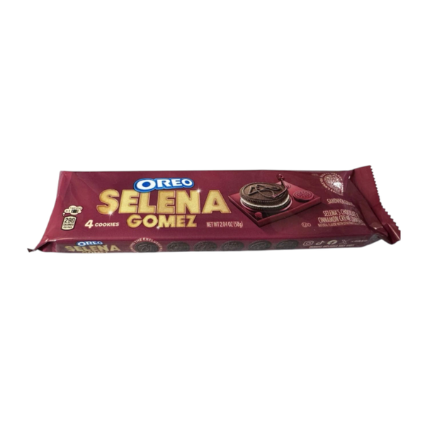 Oreo Limited Edition Selena Gomez Chocolate & Cinnamon Crème (America) 58g BBE 10/25