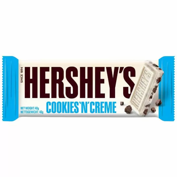 Hersheys Cookies & Creme bar (America) 43g - Choc Voyage