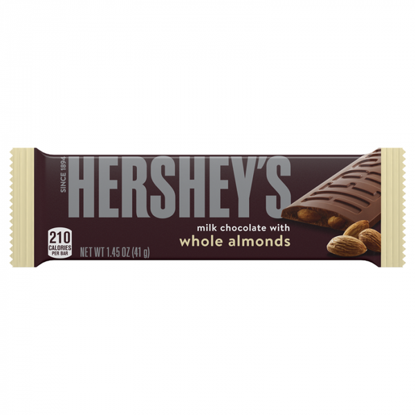 Hersheys Milk Bar with Almonds (America) 41g - Choc Voyage